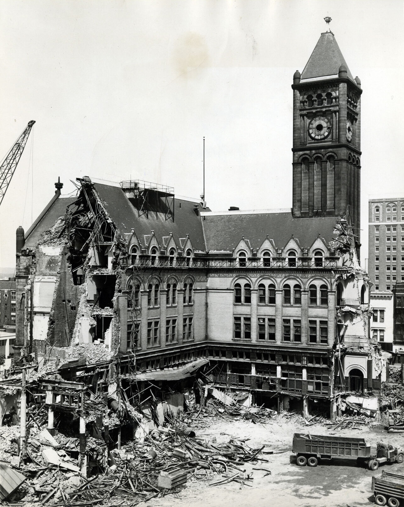 Old Post Office during demolition